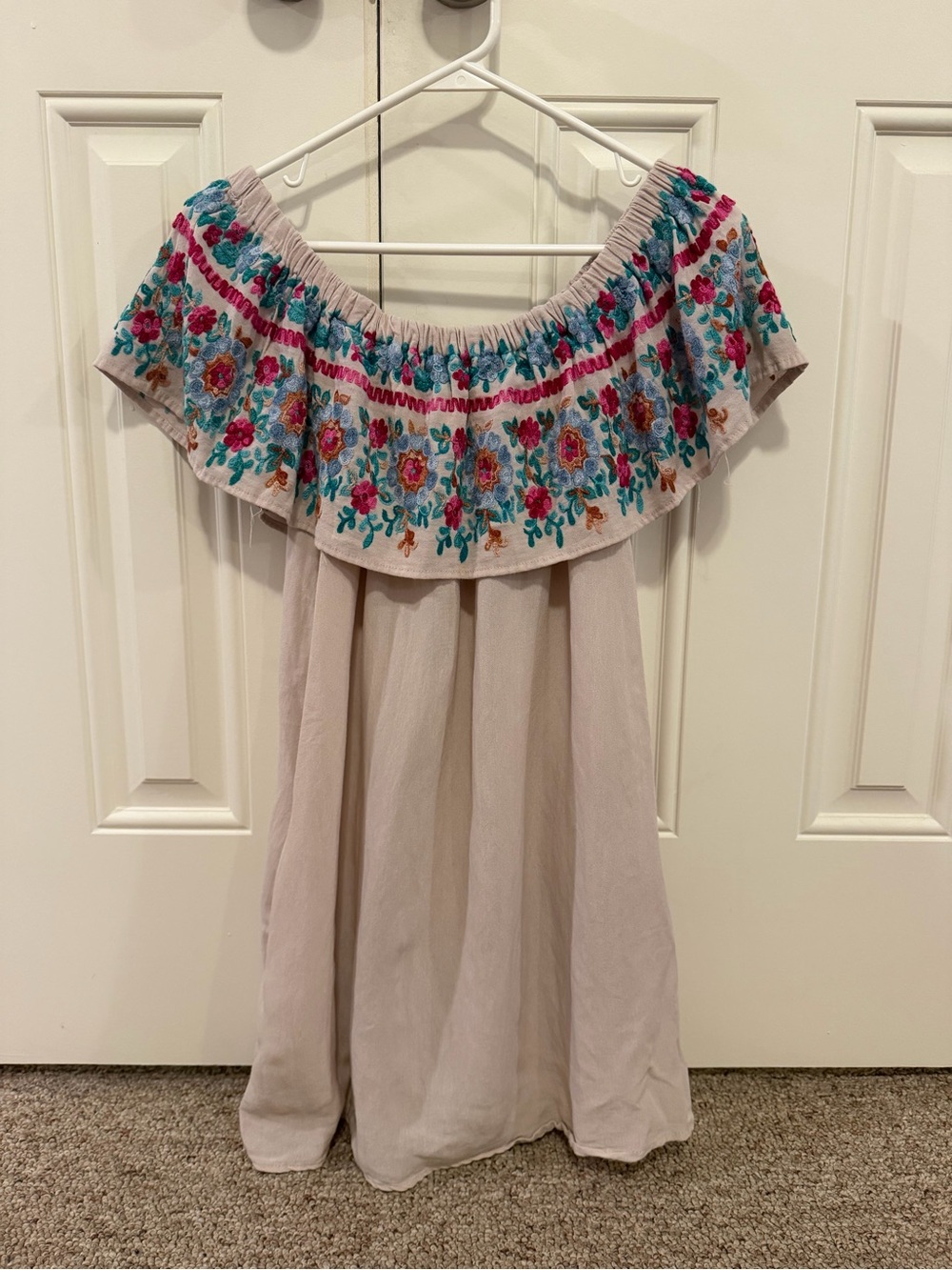 Bluheaven Sleeveless Floral Embroidered Mini Dress